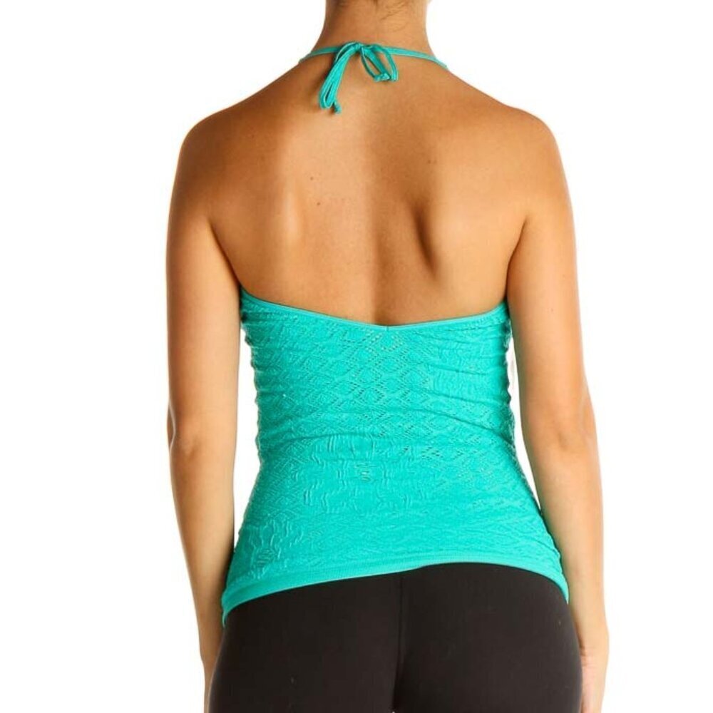 Intimately Free People Blue Textured Bohemian Tank Top - Picture 3 of 3